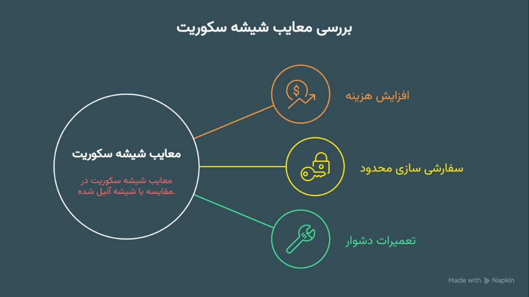معایب شیشه سکوریت 